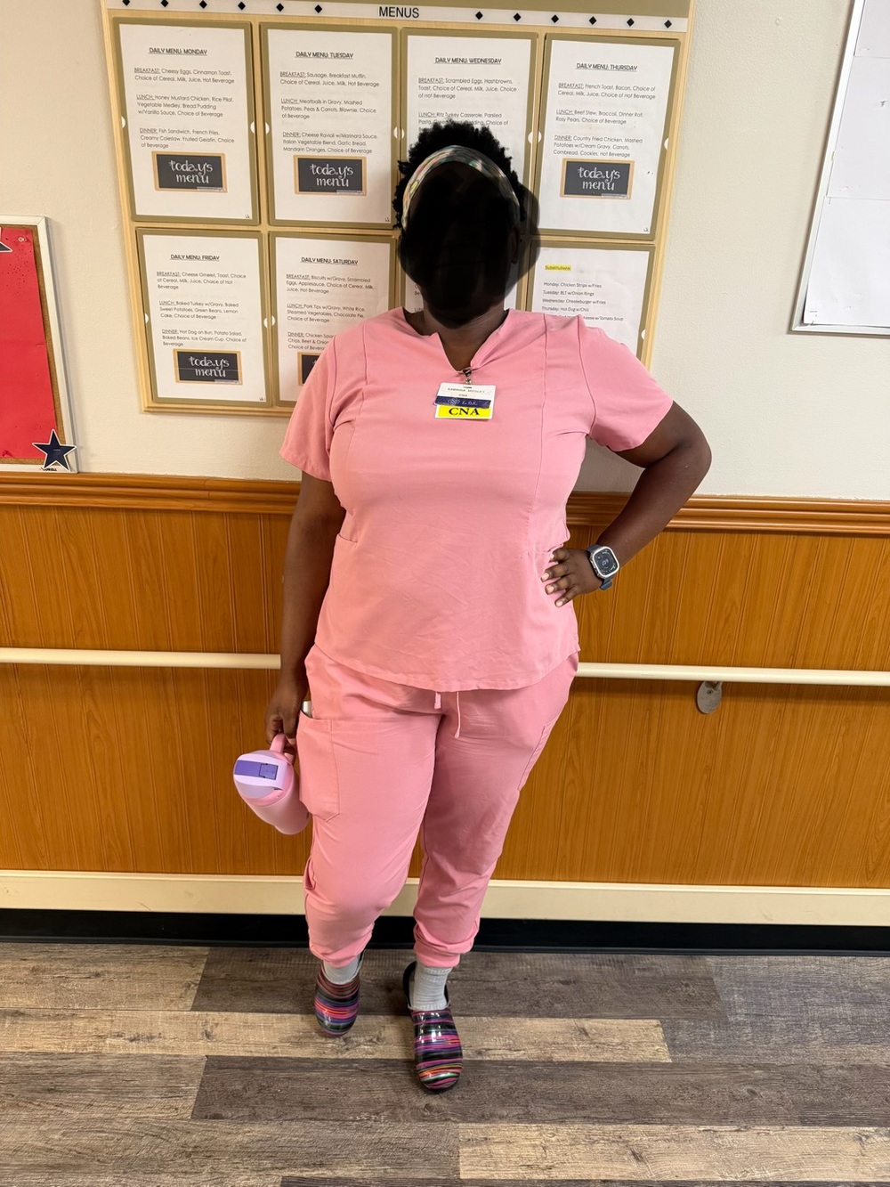 Women's Pink Scrub set
